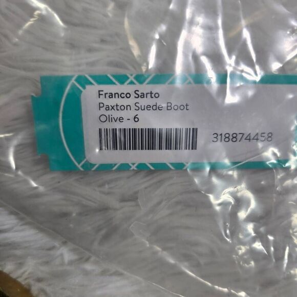 Franco Sarto Cypress Olive Green Suede Paxton Mid Calf Boot 6 - Picture 7 of 7